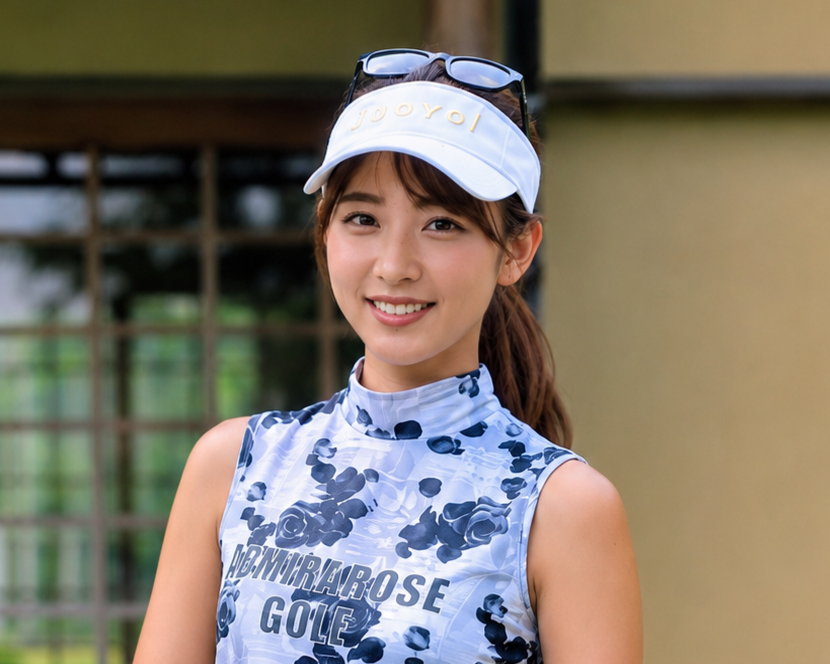 ホールインワン記念に使用する人物写真