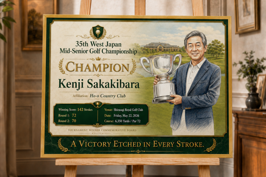 優勝記念アートの仕上がり