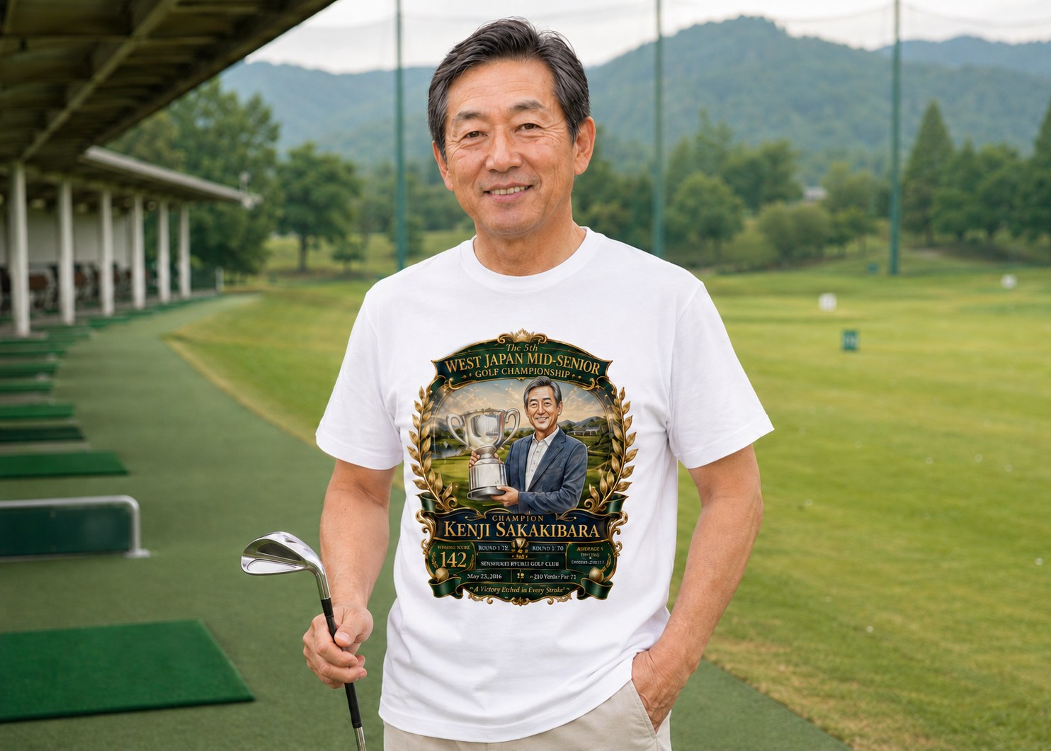 ゴルフ記念アートのTシャツ