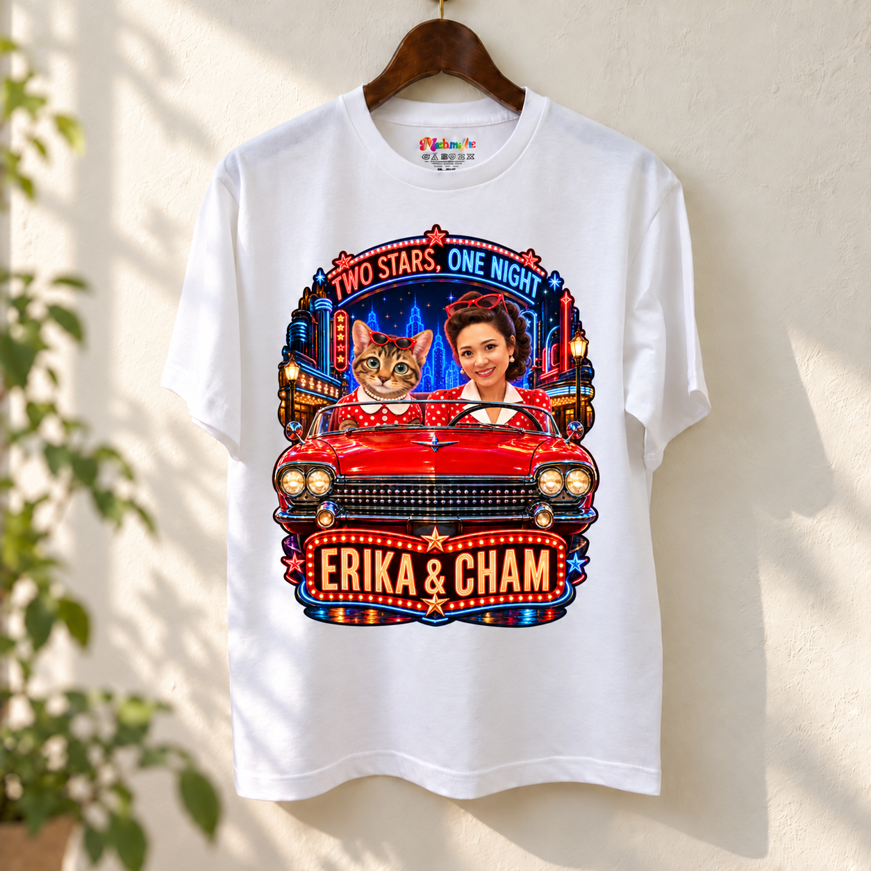 クラシックカーペアTシャツ