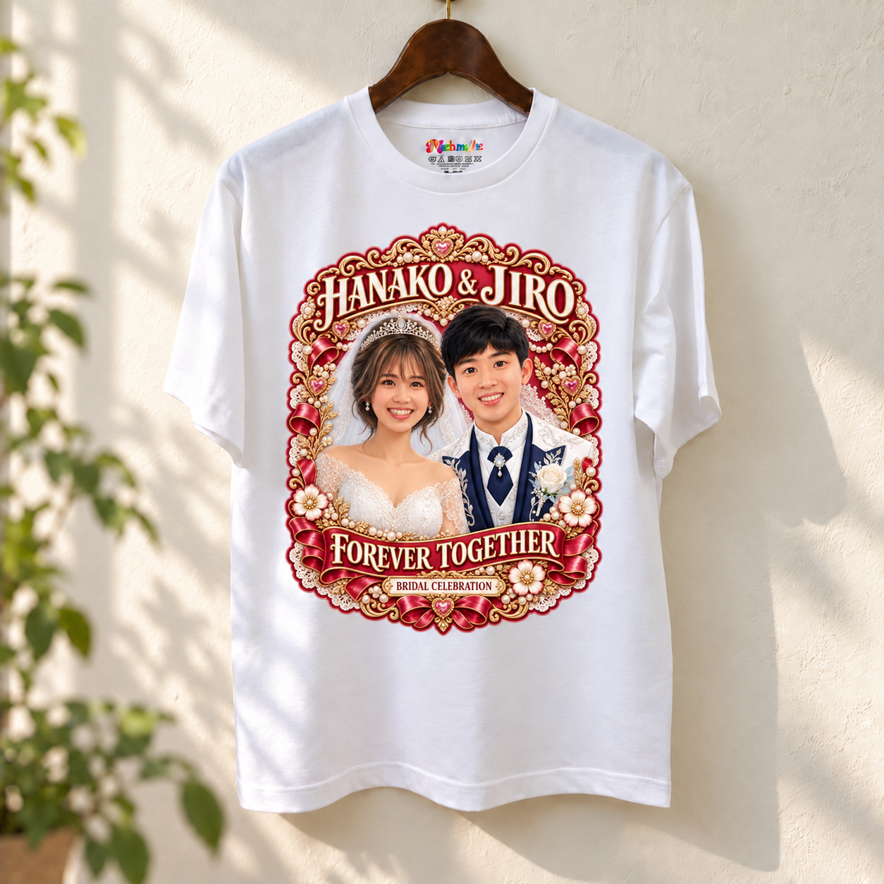 ウェディングペアTシャツ