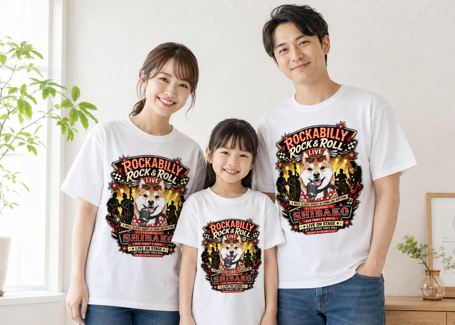 家族で着られるうちの子Tシャツ