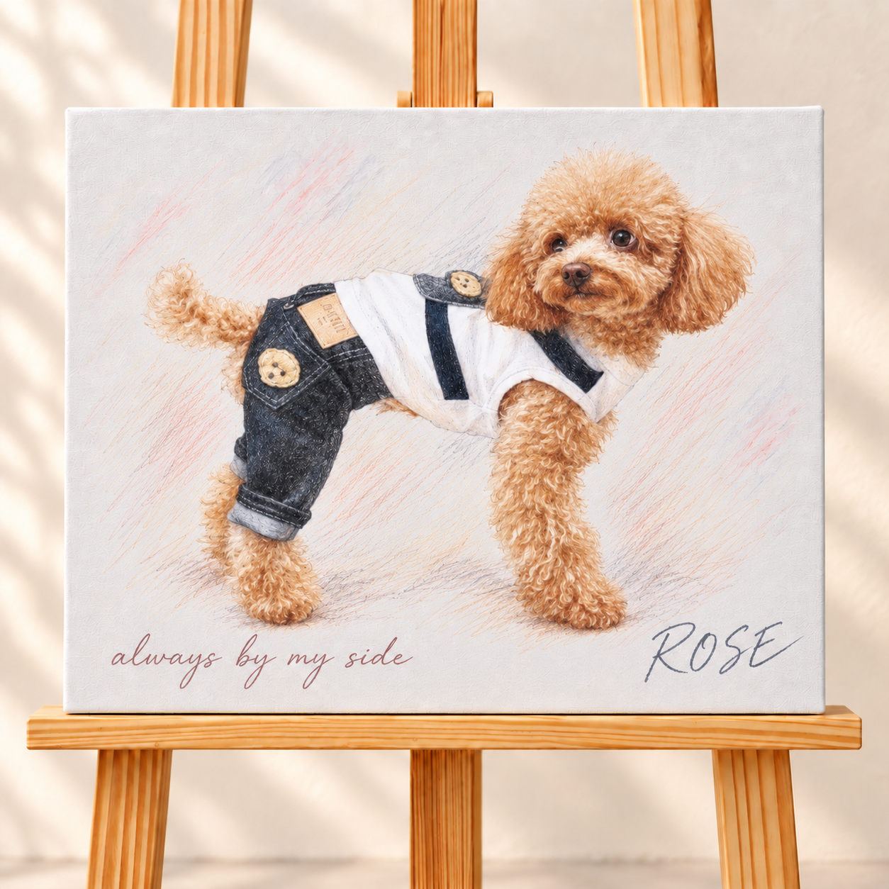 ROSEの全身を描いたF6横キャンバスの完成作品