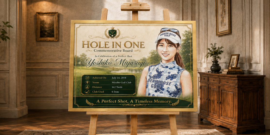 Golf Legacy Artのホールインワン記念アート